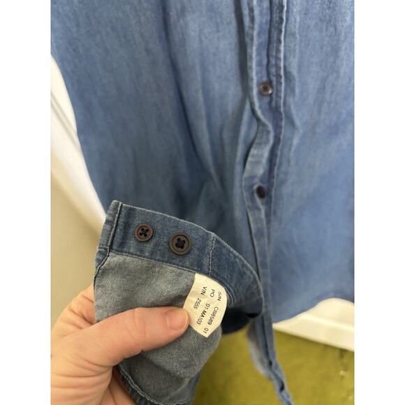 Y2K Super Bowl XXXIX Denim Button Up Shirt Men’s Size XXL Cutter & Buck NFL - Picture 6 of 6